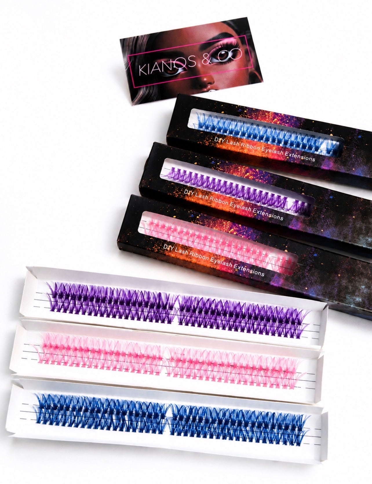 40D Colorful Cluster Lashes